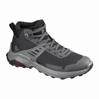 Női Salomon X RAISE MID GORE-TEX Túracipő SA9803764 Sötét Kék/Fekete